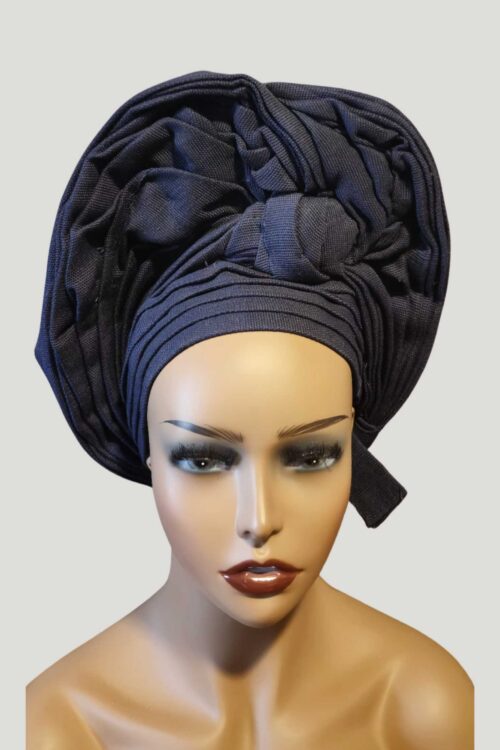 Navy Blue Aso-Oke