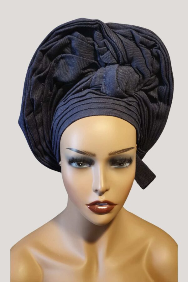 Navy Blue Aso-Oke - Image 2