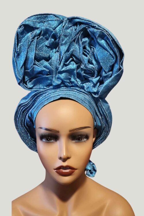 Turquoise Blue Aso-Oke