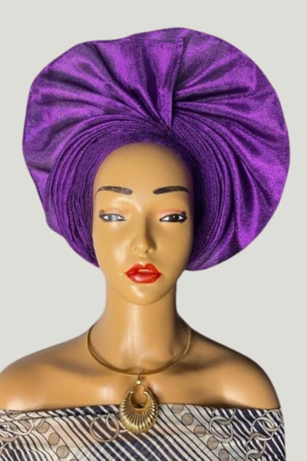 Royal Purple Autogele Aso Oke - Image 2
